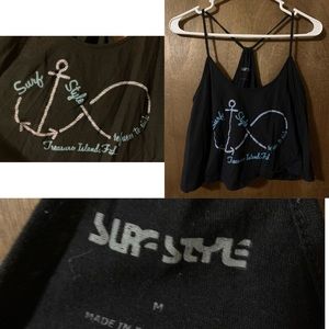 Surf Style flowy crop top
